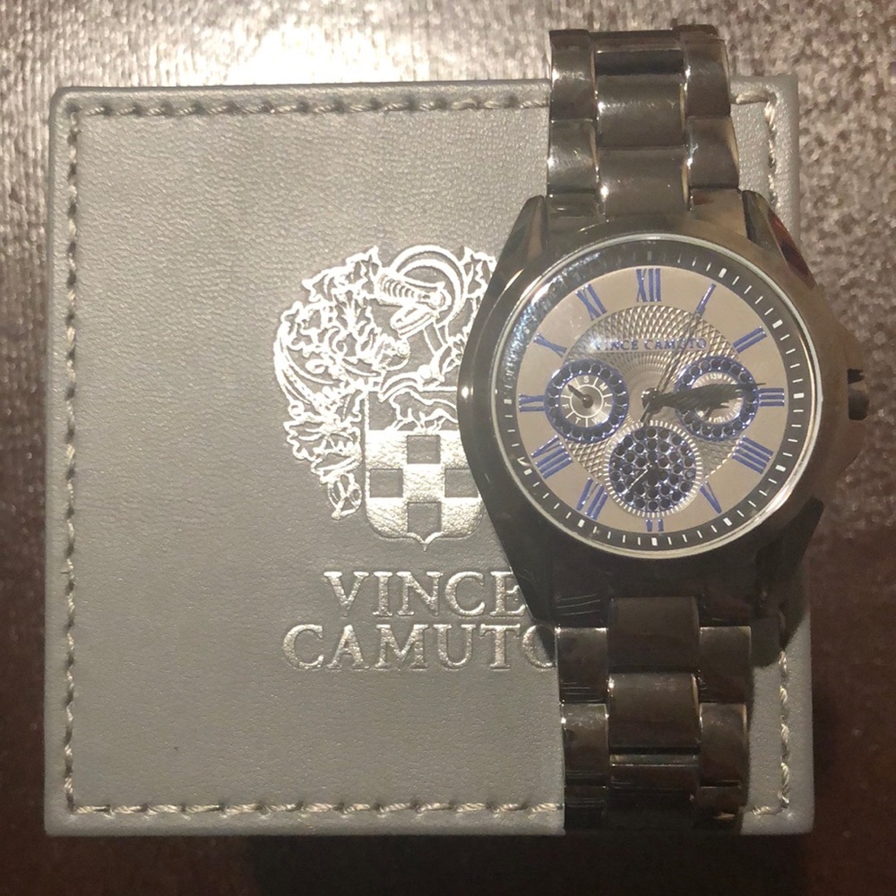 Vince Camuto watch grey stainless steel